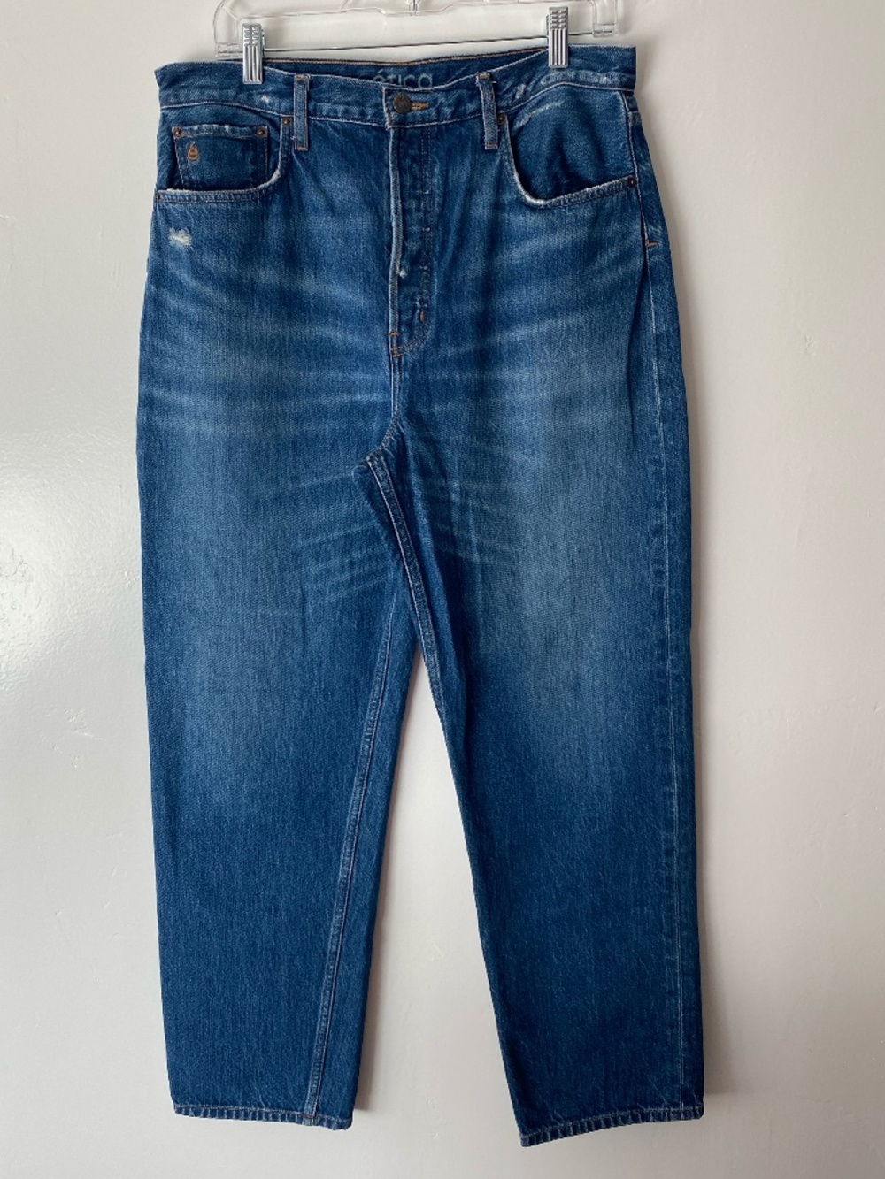 Etica 100% Organic Cotton Dark Wash Bryce Pinch Waist Boyfriend Jean Size 31